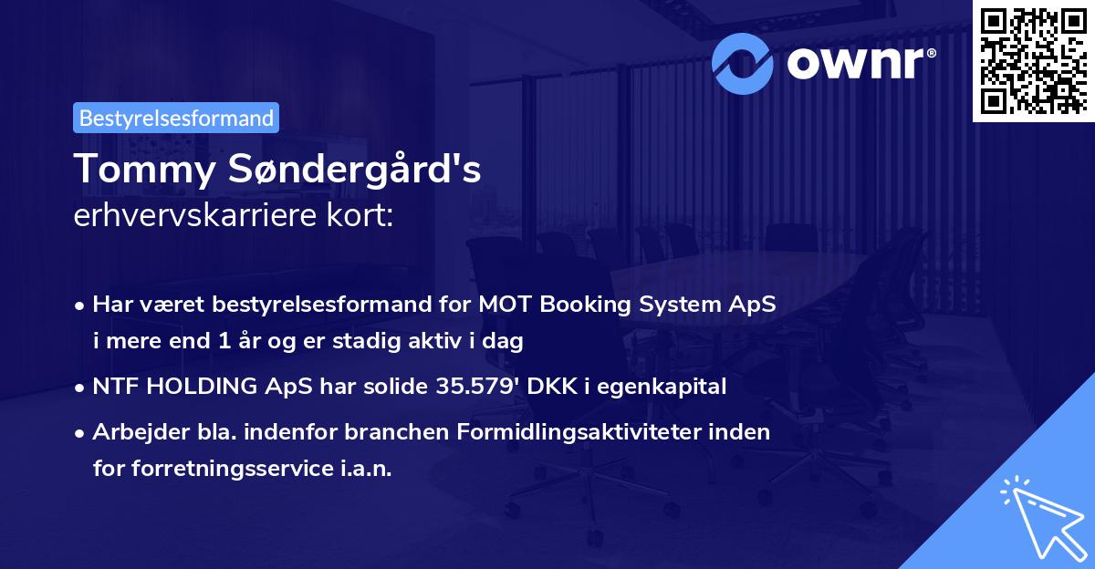 Tommy Søndergård's erhvervskarriere kort