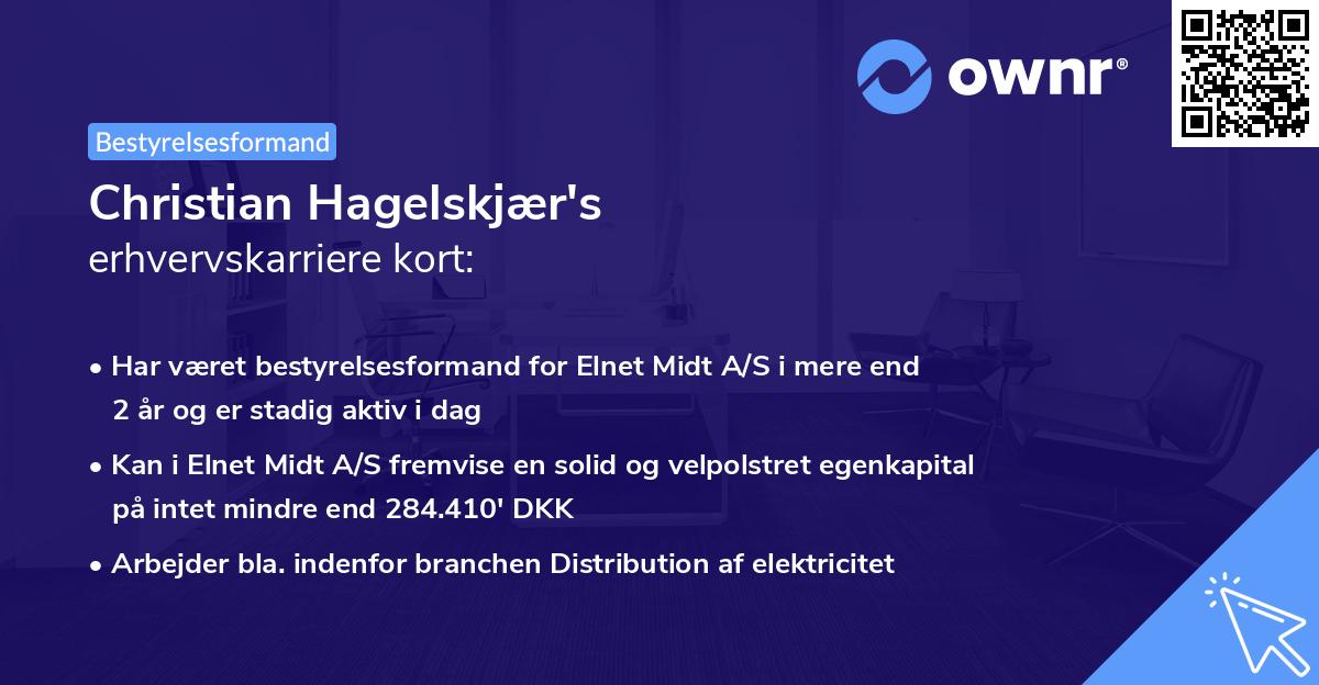 Christian Hagelskjær's erhvervskarriere kort