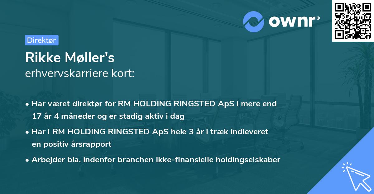 Rikke Møller's erhvervskarriere kort