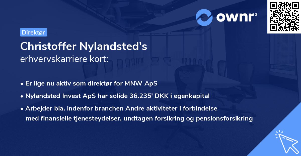Christoffer Nylandsted's erhvervskarriere kort