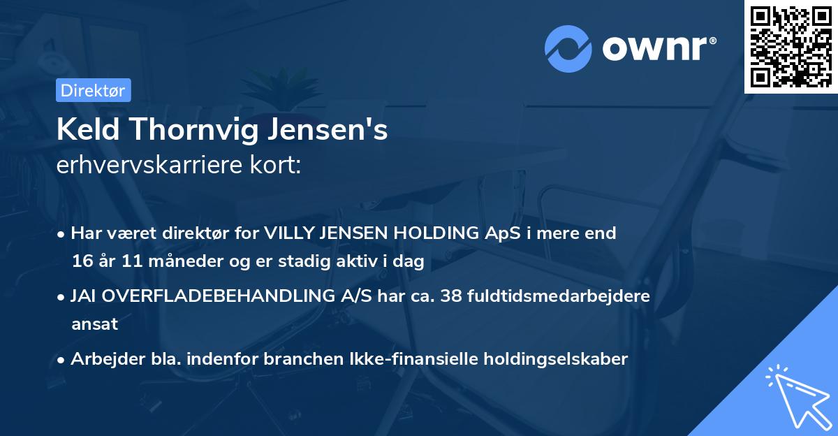 Keld Thornvig Jensen's erhvervskarriere kort