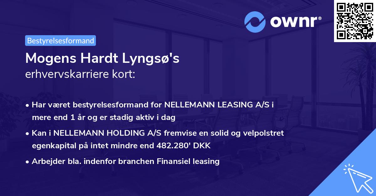 Mogens Hardt Lyngsø's erhvervskarriere kort
