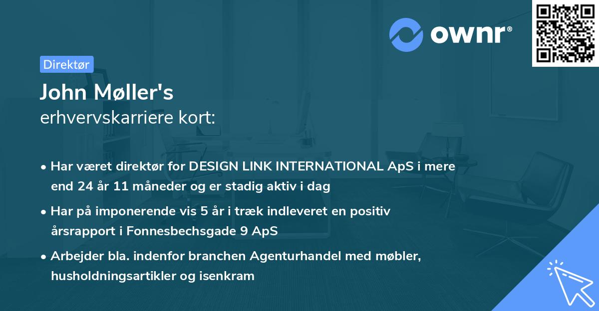 John Møller's erhvervskarriere kort