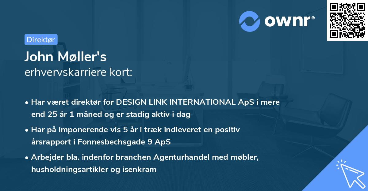 John Møller's erhvervskarriere kort