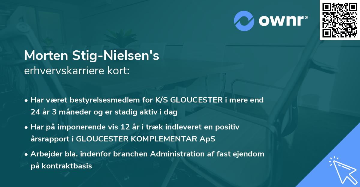 Morten Stig-Nielsen's erhvervskarriere kort