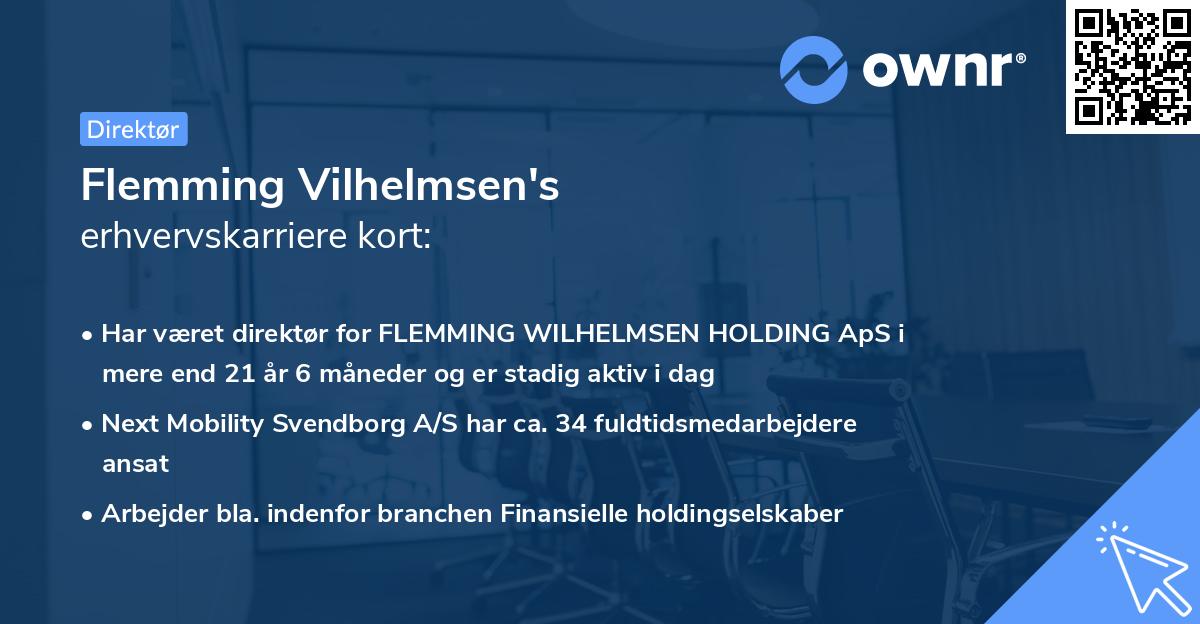 Flemming Vilhelmsen's erhvervskarriere kort