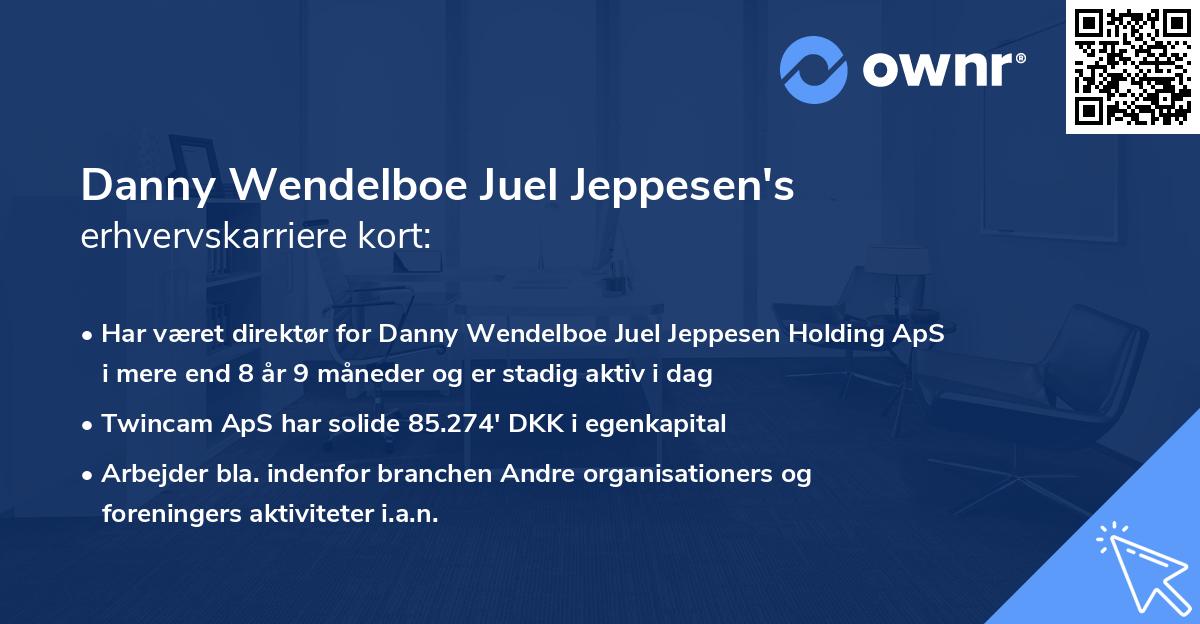 Danny Wendelboe Juel Jeppesen's erhvervskarriere kort