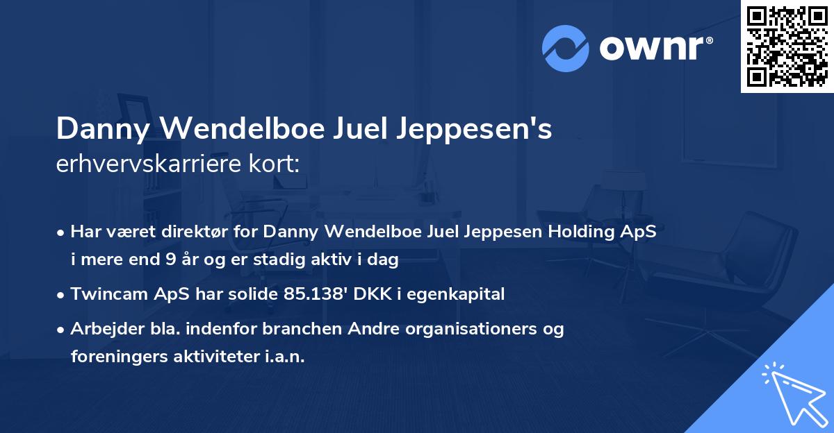 Danny Wendelboe Juel Jeppesen's erhvervskarriere kort