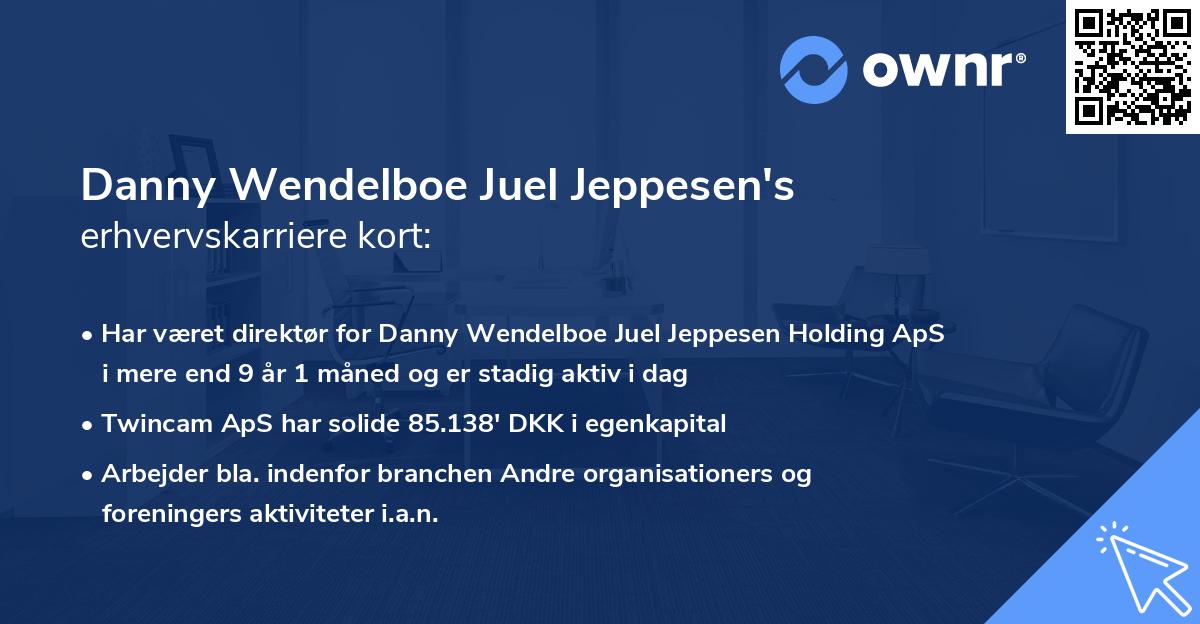 Danny Wendelboe Juel Jeppesen's erhvervskarriere kort