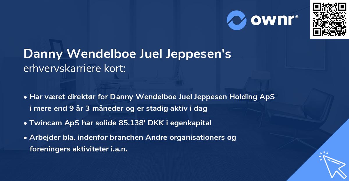 Danny Wendelboe Juel Jeppesen's erhvervskarriere kort