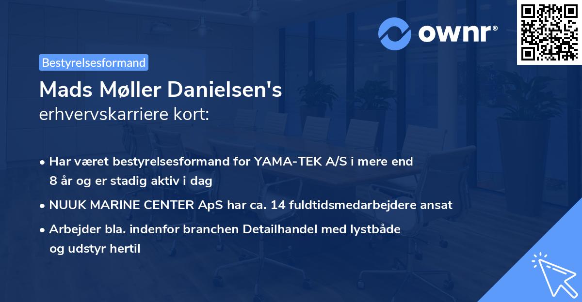 Mads Møller Danielsen's erhvervskarriere kort