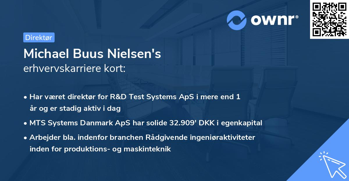 Michael Buus Nielsen's erhvervskarriere kort
