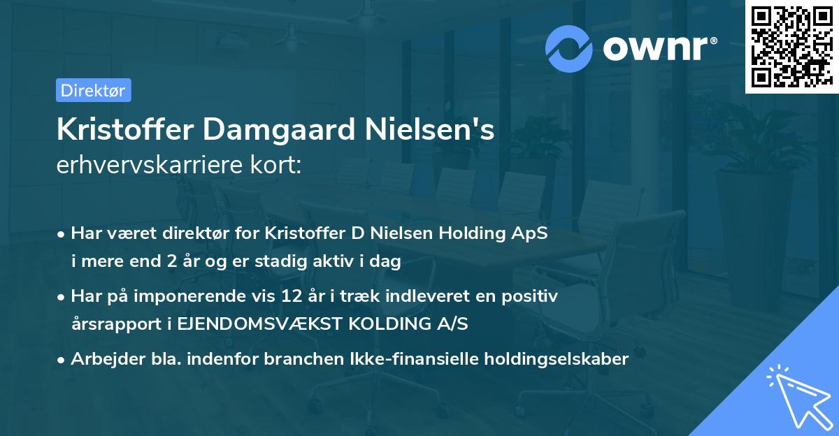 Kristoffer Damgaard Nielsen's erhvervskarriere kort