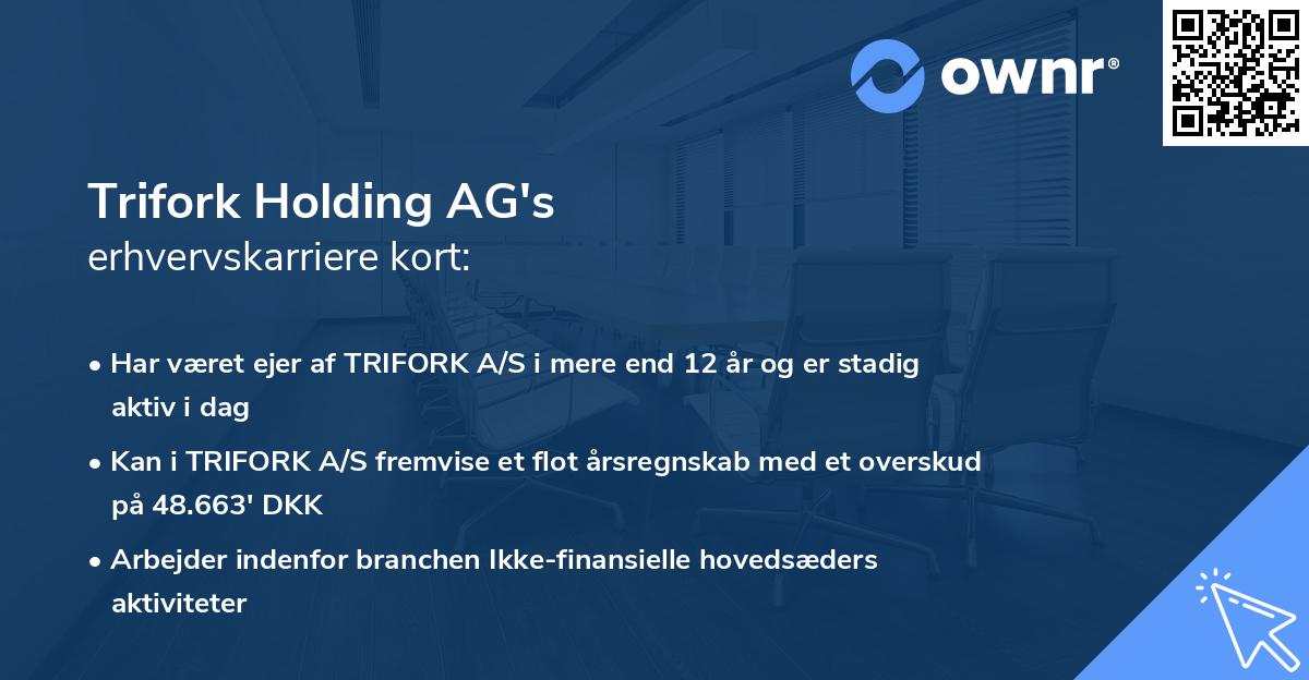 Trifork Holding AG's erhvervskarriere kort
