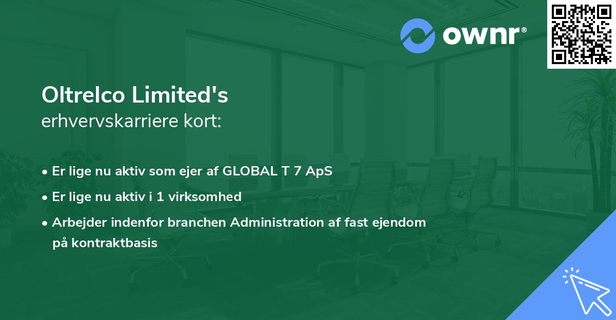 Oltrelco Limited's erhvervskarriere kort