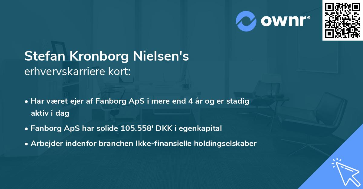 Stefan Kronborg Nielsen's erhvervskarriere kort