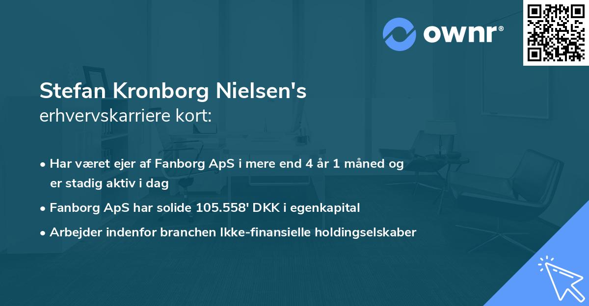 Stefan Kronborg Nielsen's erhvervskarriere kort