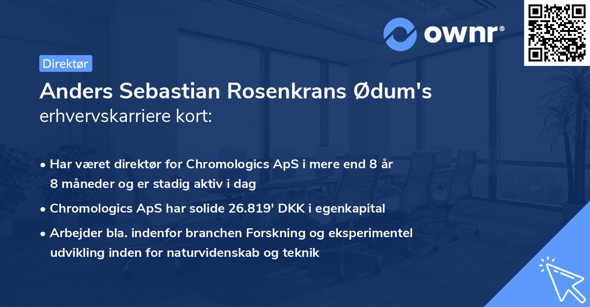 Anders Sebastian Rosenkrans Ødum's erhvervskarriere kort