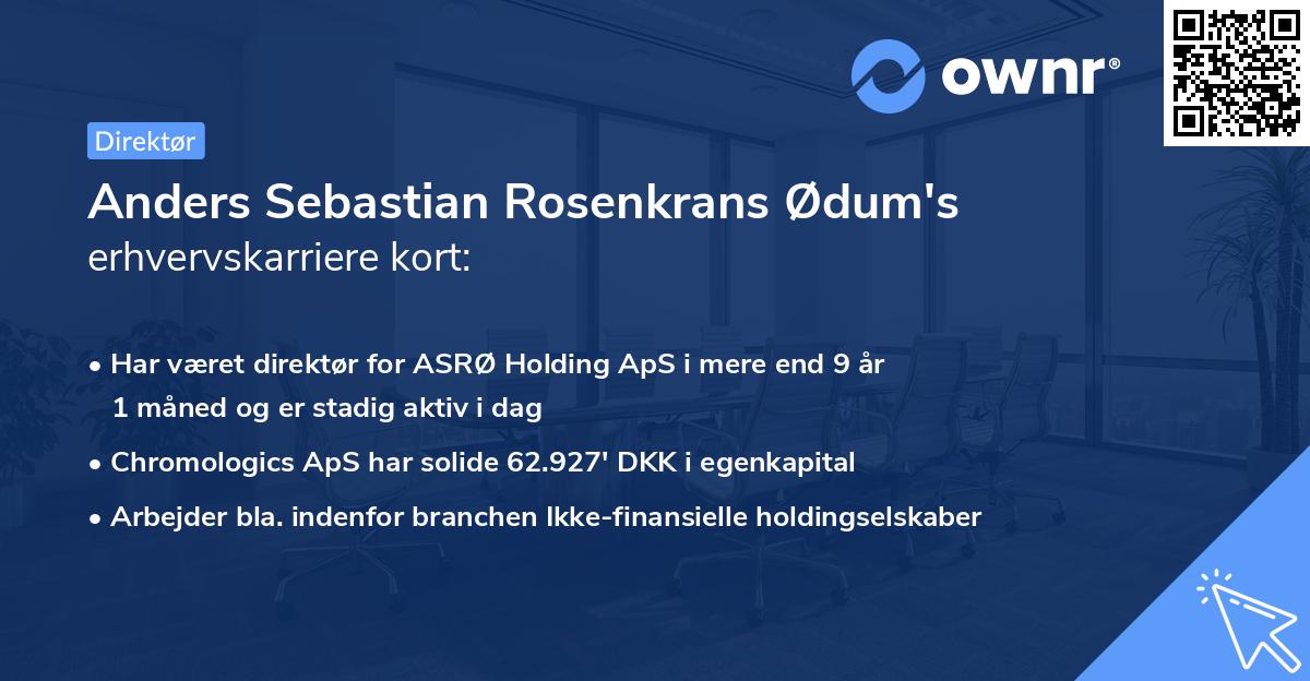 Anders Sebastian Rosenkrans Ødum's erhvervskarriere kort