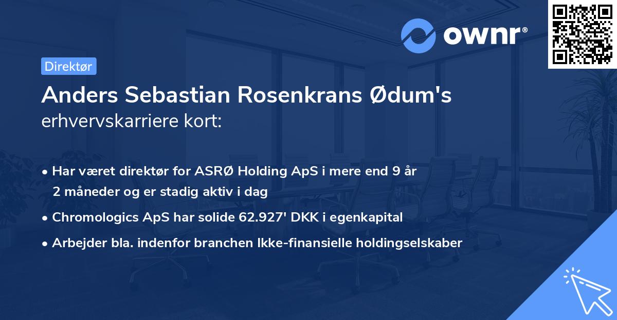 Anders Sebastian Rosenkrans Ødum's erhvervskarriere kort