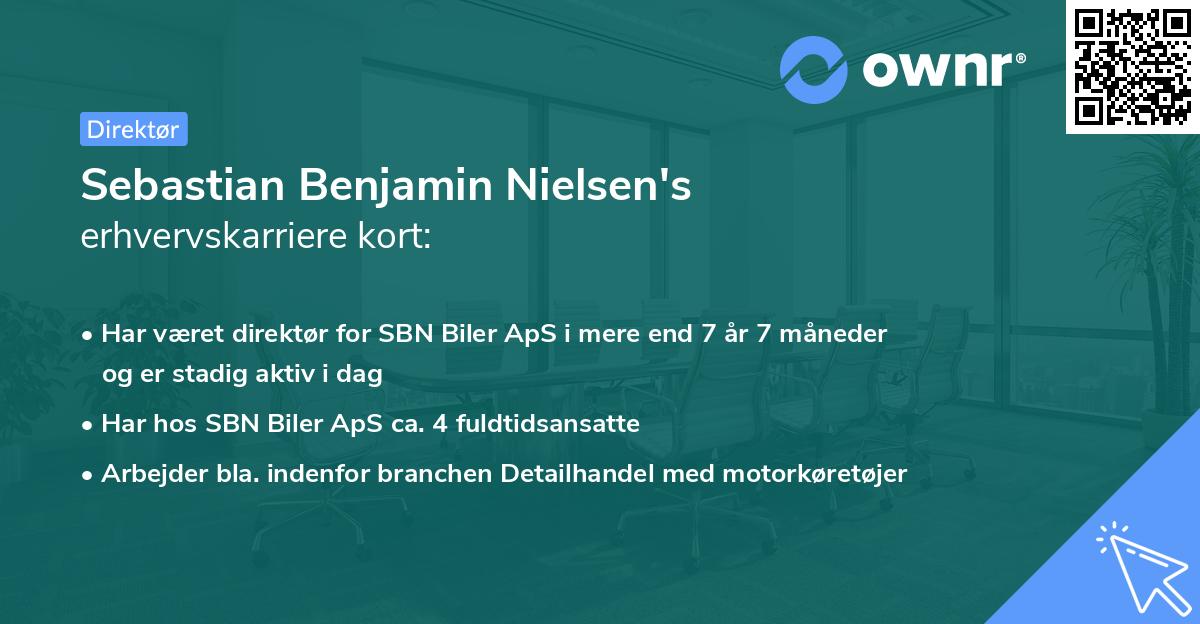 Sebastian Benjamin Nielsen's erhvervskarriere kort