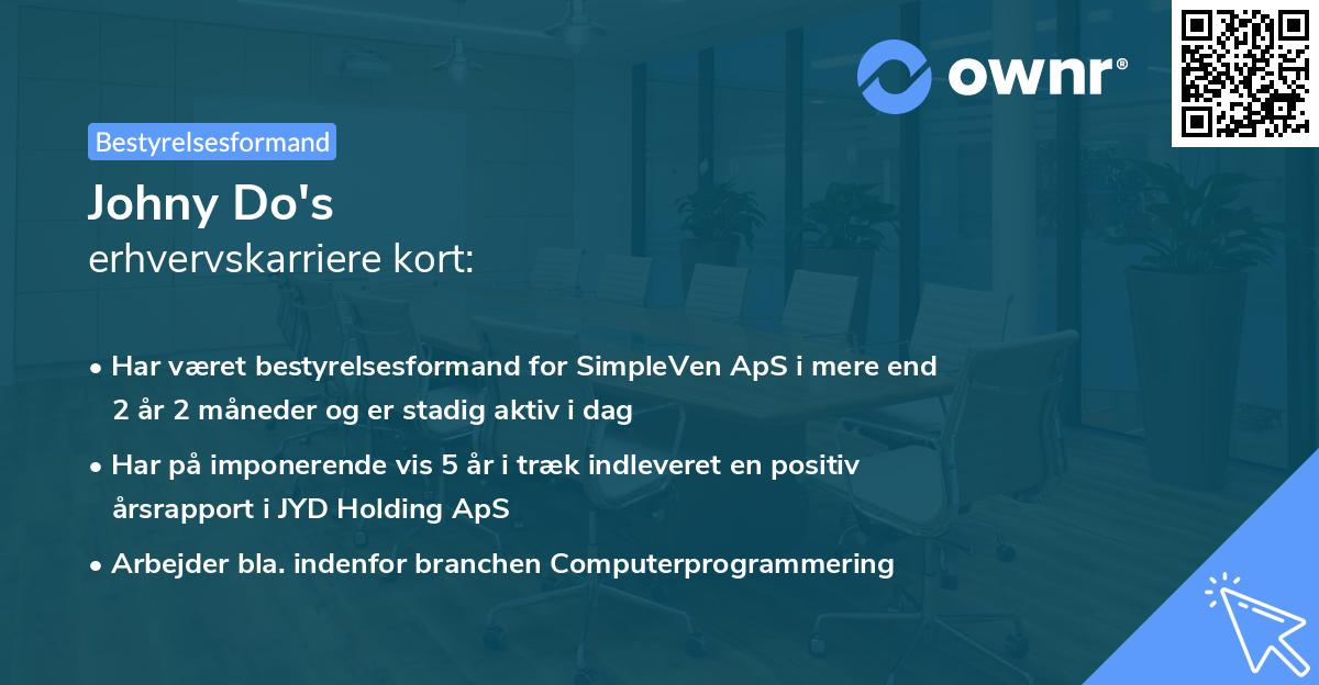 Johny Do's erhvervskarriere kort