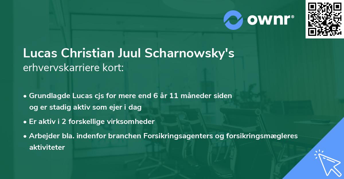 Lucas Christian Juul Scharnowsky's erhvervskarriere kort