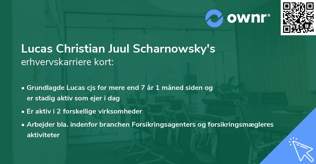 Lucas Christian Juul Scharnowsky's erhvervskarriere kort
