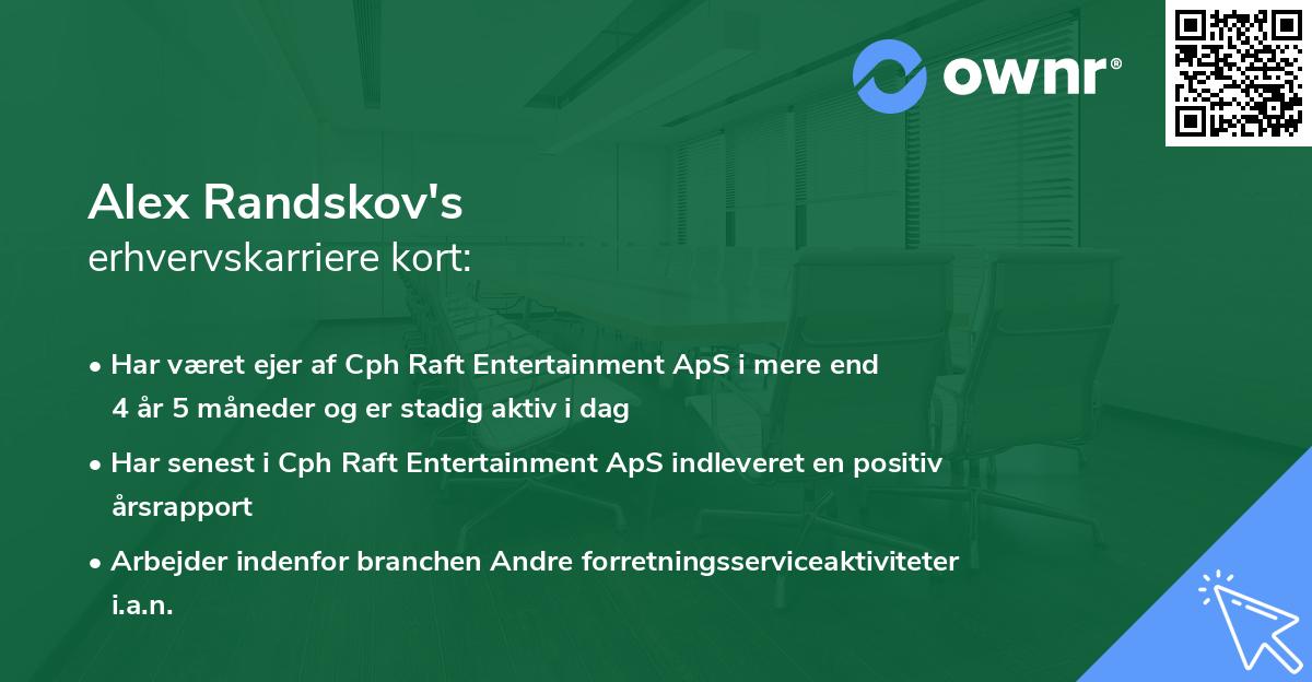 Alex Randskov's erhvervskarriere kort
