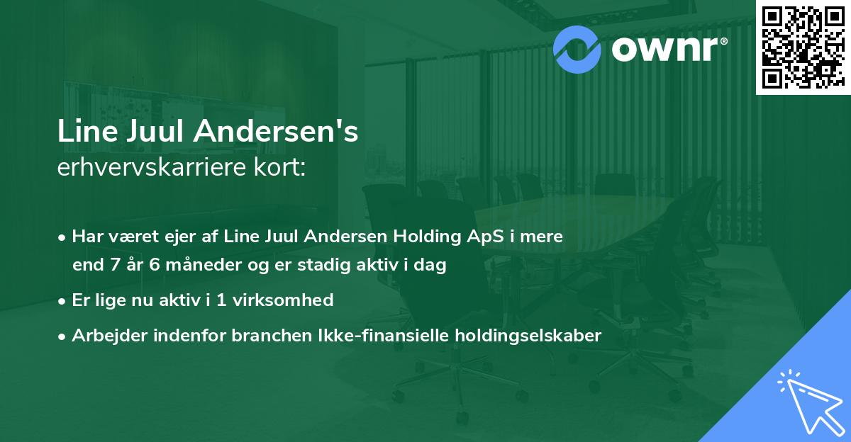 Line Juul Andersen's erhvervskarriere kort