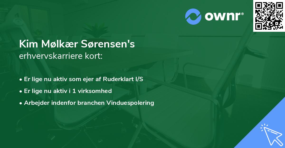 Kim Mølkær Sørensen's erhvervskarriere kort