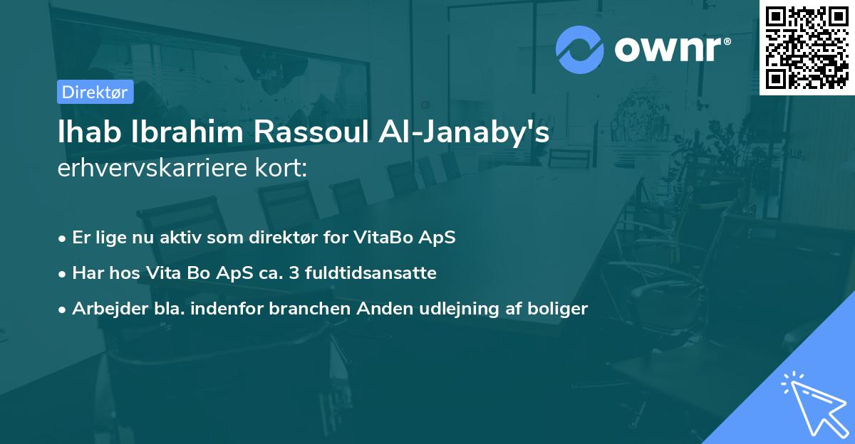 Ihab Ibrahim Rassoul Al-Janaby's erhvervskarriere kort