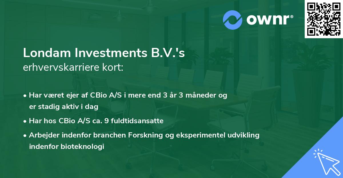 Londam Investments B.V.'s erhvervskarriere kort