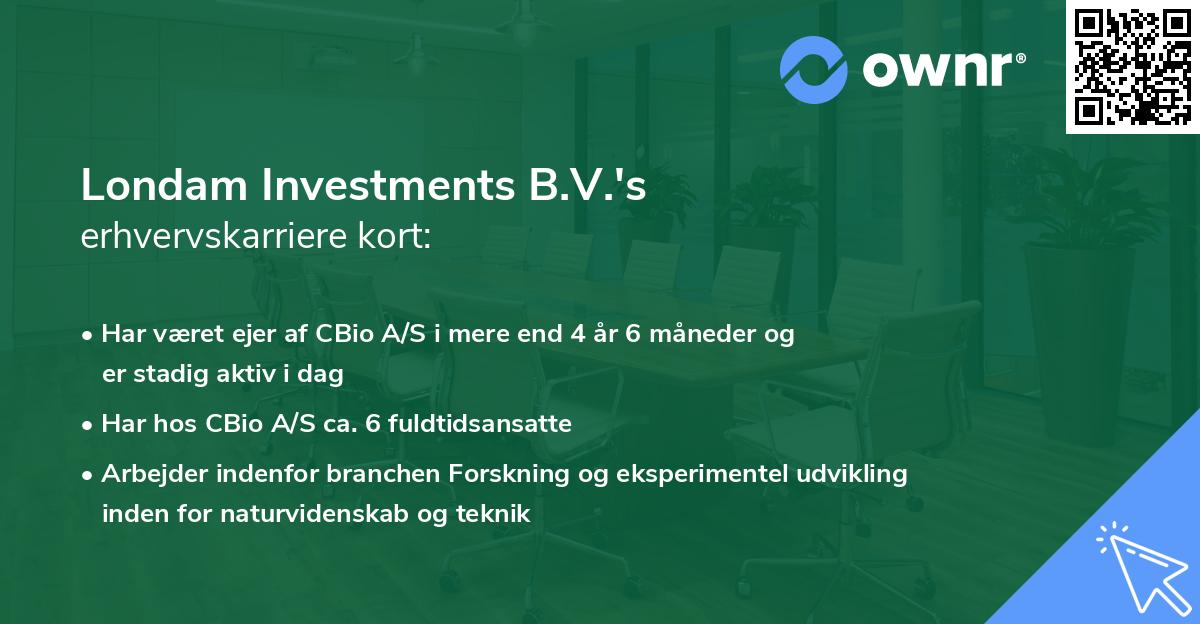 Londam Investments B.V.'s erhvervskarriere kort