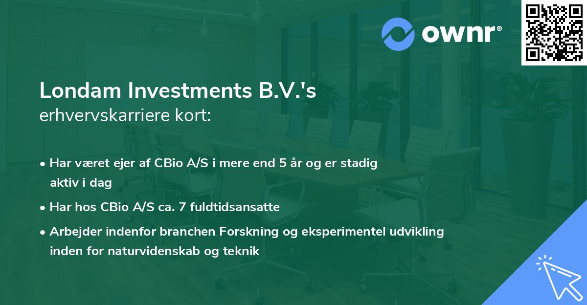 Londam Investments B.V.'s erhvervskarriere kort