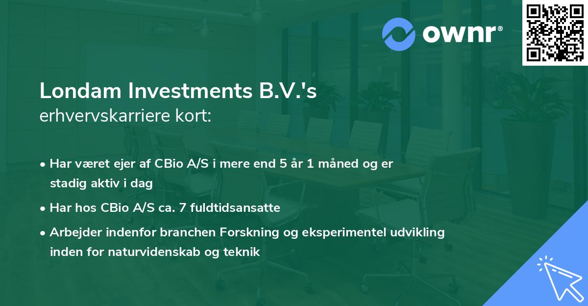 Londam Investments B.V.'s erhvervskarriere kort