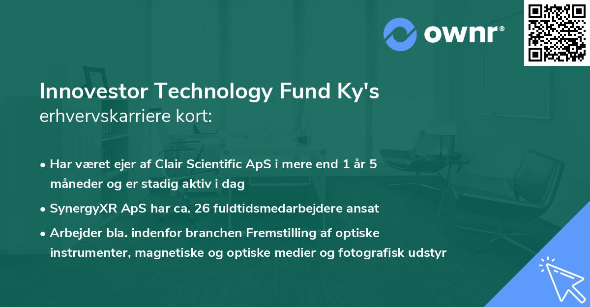 Innovestor Technology Fund Ky's erhvervskarriere kort