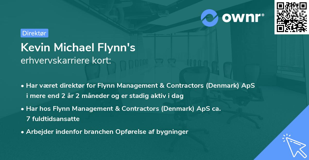 Kevin Michael Flynn's erhvervskarriere kort