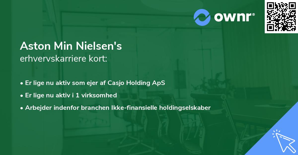 Aston Min Nielsen's erhvervskarriere kort