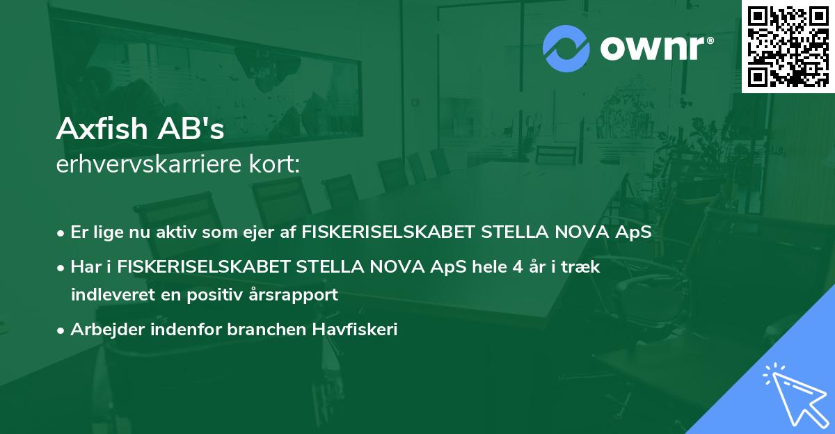 Axfish AB's erhvervskarriere kort