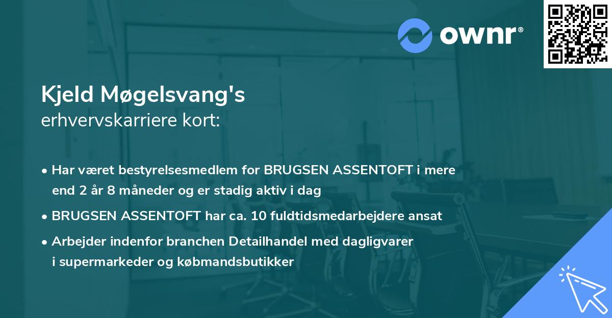 Kjeld Møgelsvang's erhvervskarriere kort