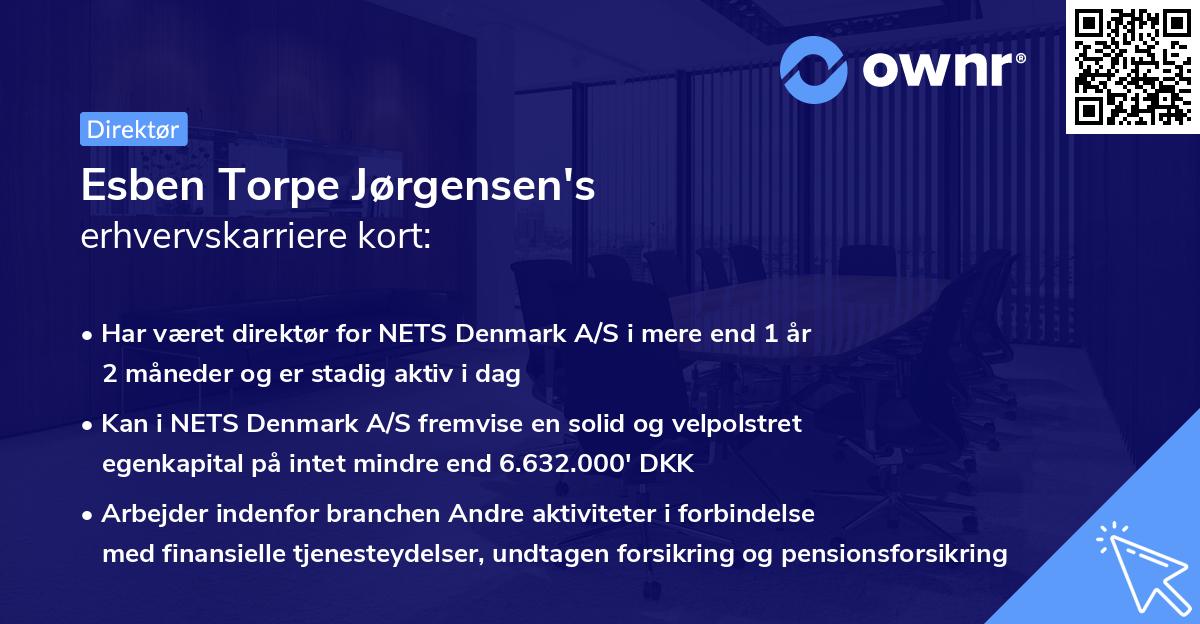 Esben Torpe Jørgensen's erhvervskarriere kort