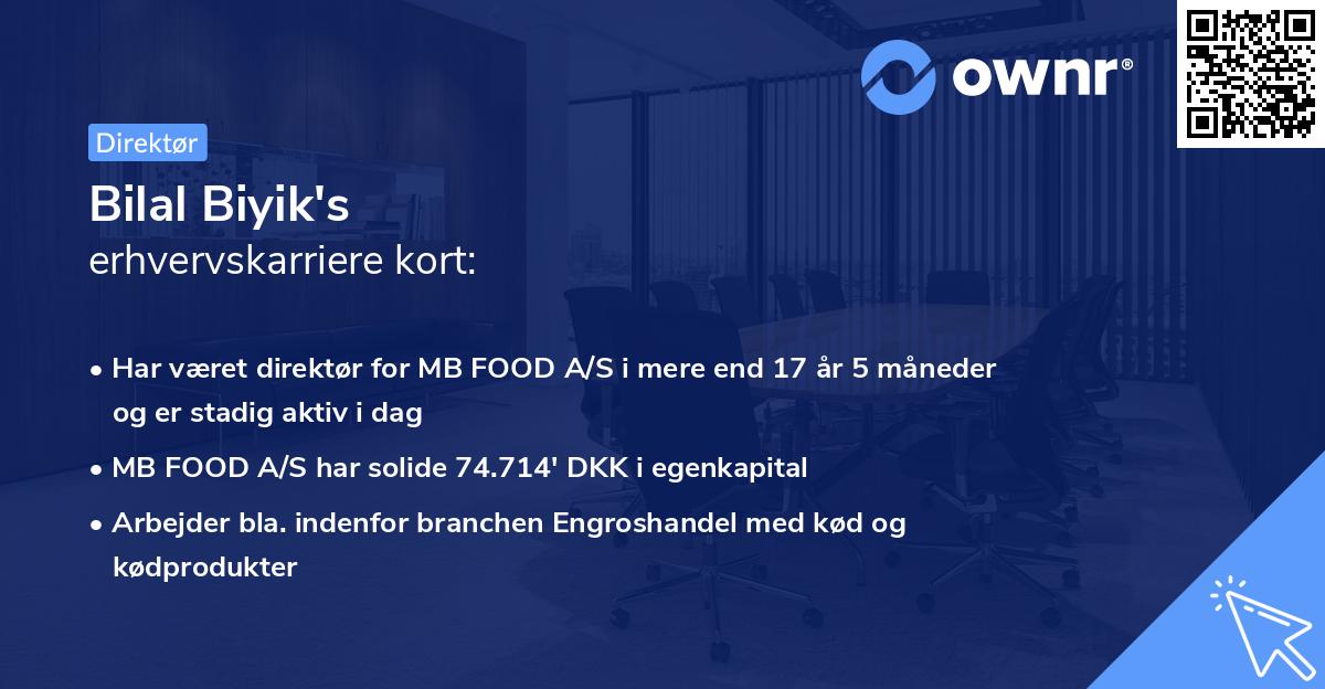 Bilal Biyik's erhvervskarriere kort