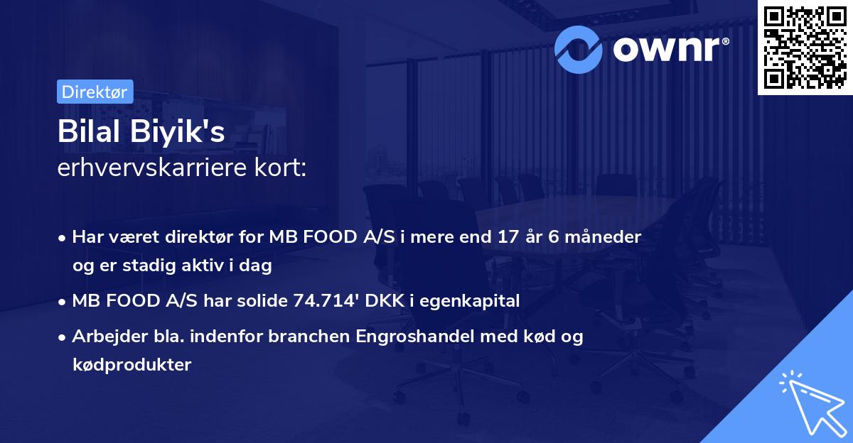 Bilal Biyik's erhvervskarriere kort