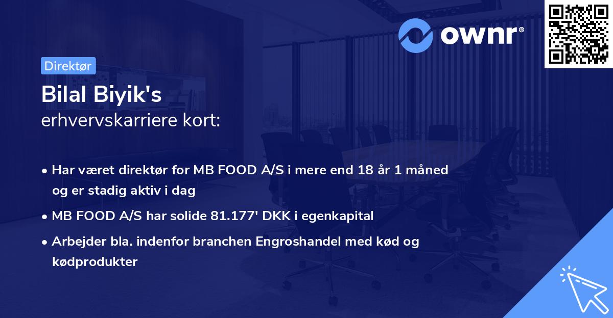 Bilal Biyik's erhvervskarriere kort