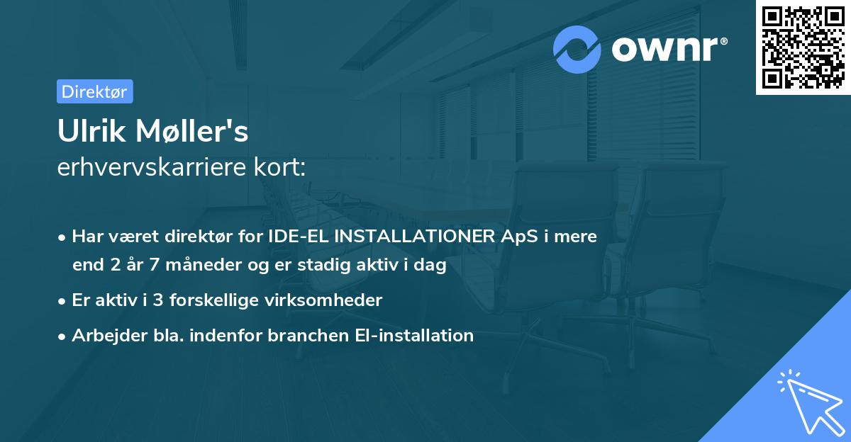 Ulrik Møller's erhvervskarriere kort