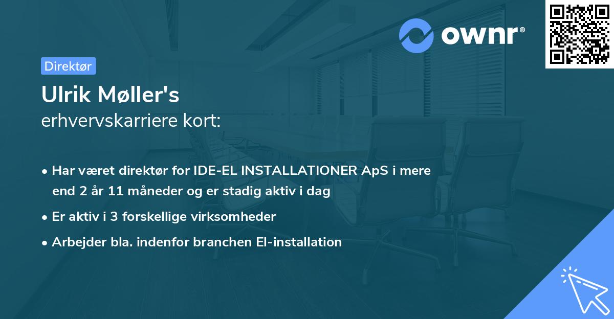 Ulrik Møller's erhvervskarriere kort
