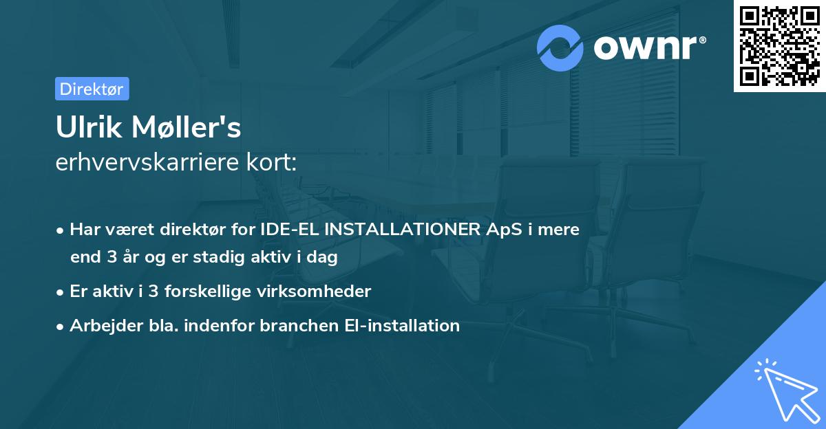 Ulrik Møller's erhvervskarriere kort