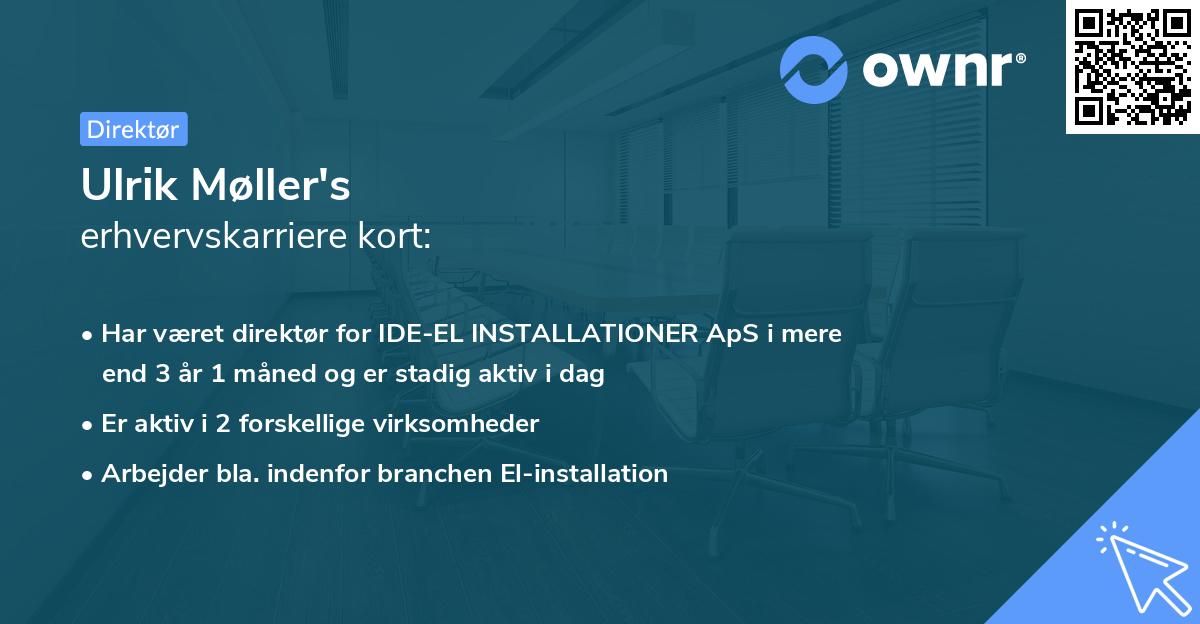 Ulrik Møller's erhvervskarriere kort