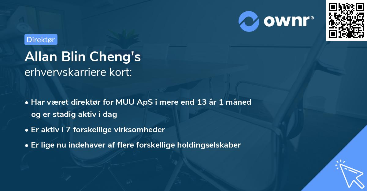 Allan Blin Cheng's erhvervskarriere kort
